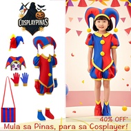 Halloween Cosplay Costume For Kids Girls Pamni Clown Amazing Digital Circus Joker Fantasia Outfit