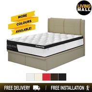 Living Mall Celtic Leather Storage Bed Frame SBD 16" In 5 Colors