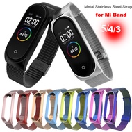 Metal Wrist Watch Strap for Mi Band 3 4 5 Xiao Mi Correa Xiomi Mi Band 2 Official Mi Band.
