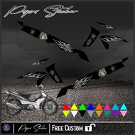 Shogun 125 SP medusa 666 Striping Sticker