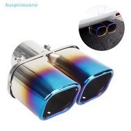 Auspiciousrui Muffler Tip Dual Outlet Universal Square Exhaust Tip Exhaust  Stainless Steel Exhaust 