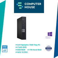 [Refurbished] Dell Optiplex 7040 Tiny PC | i7- 6700T Gen 6 | 2.8GHZ | 8 GB Ram | 1 TB HARD DISK | WI