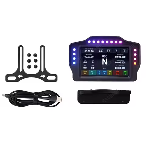 PC Simracing Game USB 5-inch Dashboard Racing Display Multi-functional Gear Display Instrument for M