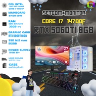 SETCOM+MONITOR DDR5 x BONMECOM2 ครบเซ็ตพร้อมจอ / CPU i7 14700F / RTX 5060TI 8GB / Case เลือกแบบได้คร