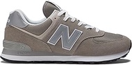 Men's 574 Core Sneaker, Grey/White, 14 Wide