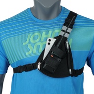 Singapore stock ABBREE Double Radio Shoulder Holster Chest Harness Holder for Baofeng UV-5R UV-82 UV