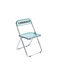 CARNIVAL ACRYLIC CLEAR FOLDING CHAIR GREEN