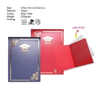 A4 Certificate Folder 31cm | Folder Sijil Award Elegant PVC | Certificate Holder Paper Cover Custom 