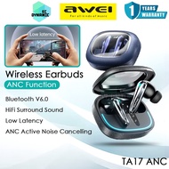 Awei TA17 ANC True Wireless Earbuds ANC Active Noise Reduction Headphone Earphone ANC Earbuds Awei B