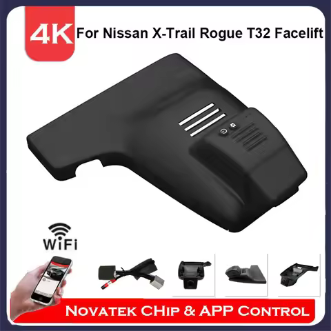 4K Front And Rear Cam Wifi Dash Cam for Nissan X-Trail X Trail Rogue T32 Facelift 2018 2019 2020 Plu