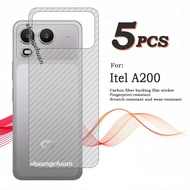 5pcs Carbon Fiber Back Film Stickers For Itel A200  Itel City 200 back film  Itel City 100 Itel A70 
