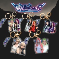 1pc AESPA GIRLS Acrylic Key Chain KARINA NINGNING WINTER GISELLE Key Ring Hanging Up SX