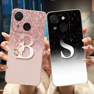 Case for Itel A50c 2024 Casing A669L Clear Soft Silicone Luxury Elegant Letter Phone Case for ITEL A