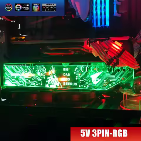 Acrylic Bracket use for Brace GPU Card Size 280*45*6mm use for Fix Video Card 5050 RGB Light connect