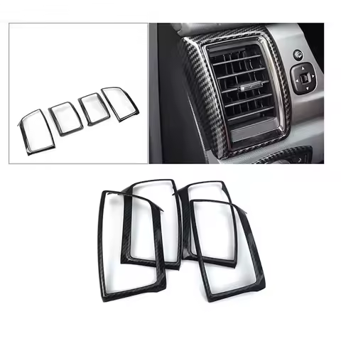 Side Wind Air Vent Outlet Panel Frame Cover Trim ABS Dashboard Sticker Replacement For Ford Ranger E