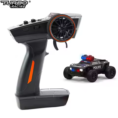 Turbo Racing 1:76 C82 RC Car Mini Full Proportional RTR Car Toys With Cool Lights for RC Truck Car K
