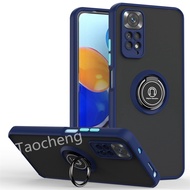 For Xiaomi Redmi Note 11S 11 Pro + Plus 4G 5G 11Pro 11Pro+ Note11 Note11S Note11Pro Note11Pro+ Phone Case Transparent Ring Holder Casing Fashion Shockproof Protective Back Cover