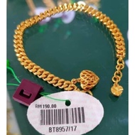 ORIGINAL ZHULIAN, Rantai Tangan saduran emas 999/24k BT5025