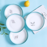 Household Creative Ceramic Plate ins Style European Style Plate Dinner Plate Set Microwaveable Dish 
