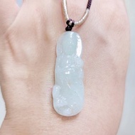 親翠 天然翡翠 冰晴底極潤觀音調整式繩鏈 佛系