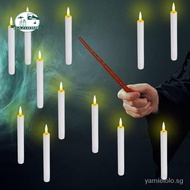 【In stock】[] 12x Flameless Floating Candles, LED Electric Candles, Warm White Light Gifts 5UWT
