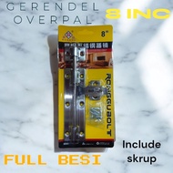 8INC OVERPAL GERENDEL FULL IRON SATIN PLUS SCREW J5006B