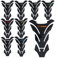 Motorcycle 3D Waterproof Carbon Fiber Fuel Decal Gas Tank Pad Protector Fish Bone Sticker For Kawasa