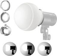Godox ML-CD15 Diffusion Dome Kit (3 Adapter Rings Included) Foldable Diffuser Dome, Flash Light Diff