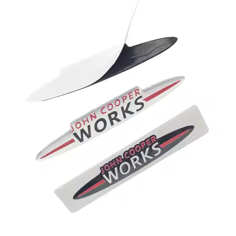 Car-Styling Metal Stickers JCW Emblem Grille Badge For Mini Cooper S John Cooper Works R50 R52 R53 R