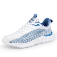 Skechers สเก็ตเชอร์ส รองเท้าผู้ชาย รองเท้าผ้าใบ Men GOrun Consistent Capability Running Shoes Size 39-48 - 203719-WHITE\blue Arch Fit Machine Washable Stretch Fit Vegan