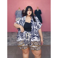 Hawaiian Shirt + Shorts Set Cotton Linen Fabric Comfortable To Wear In Summer Big Size Chest 50-62 I