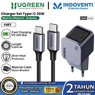 UGREEN Nexode GAN Pro Charger Set for iphone 15 16 Pro Max PD Type C Fast Charging 20W 30W Original