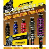 APIDO ABSORBER 280MM 310MM 330MM 340MM ADJUSTABLE HEAVY DUTY EX5 KRISS LAGENDA WAVE KRISS II CT110 G