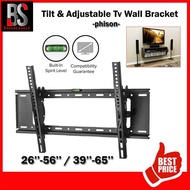Phison Tilt LED/LCD TV (26”_56”) 45kg &amp; (39”_65”) 50kg Wall Mount Bracket (Original/Thick Quality)