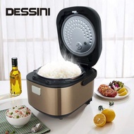 DESSINI ITALY Electric Digital Pressure Cooker Non-stick Stainless Steel Inner Pot Rice Cooker Steamer (6/8L)