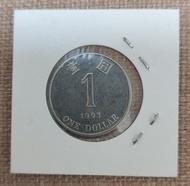 香港1993年壹圓硬幣 93年1蚊 品相佳 錢幣 收藏 魔術師必備