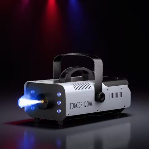 1200W Fog Machine Somspot 1200W RGB LED Smoke Fog Machine Haze Generator Remote Controlled Fog Machi