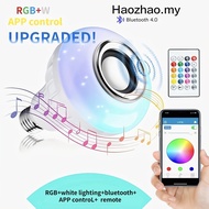 Ready Stock  LED Music Bulb RGB Lampu Light Remote Control Lamp with Wireless Bluetooth Speaker Bulb