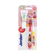JORDAN STEP 3 TOOTHBRUSH + 75G TOOTHPASTE 6-9  T/POUCH S/SO 8X6X1S