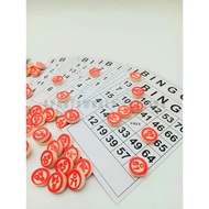 Bingo Card Set with Wood Bingo Ball