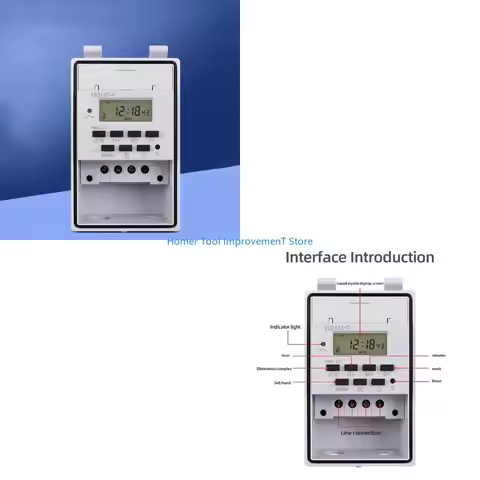 J0PC 220V Programmable Digital Time Switches Lighting Timer Time Controllor Countdowns