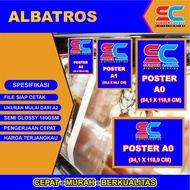 PRINT ALBATROS 180 GSM WATERPROOF POSTER | SIZE A2, A1, A0 | CUSTOM 1 DAY ANNIVERSARY