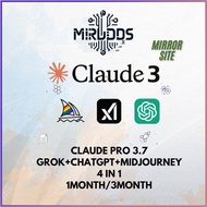 Private Claude Pro 3.7+Chatgpt plus+Grok3+midjourney Mirror site 4 IN 1
