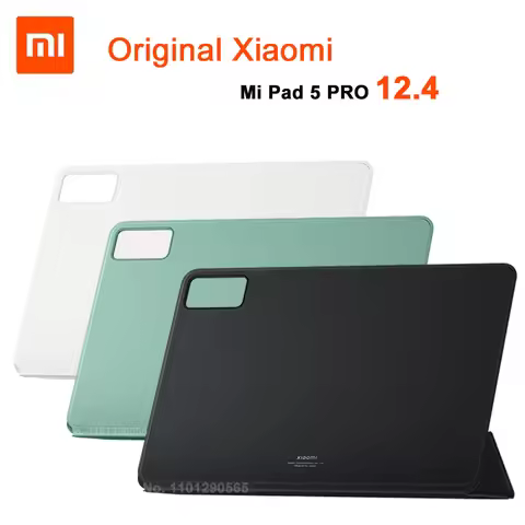 Original Xiaomi Pad 5 Pro 12.4 Tablet Case PU Leather Folding Magnetic Smart Cover Funda For Xiaomi 