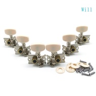 Will 6Pcs 3R 3L Tuning Peg for Key Double Hole Tuner Machine for Head for Classical G