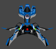 Sticker Decal Helm KYT TT COURSE SHELL BESAR LXLXXL Part 1 Decal sticker Decal helm TTC