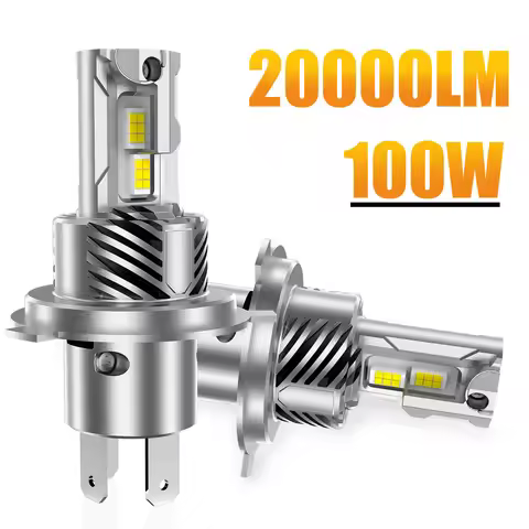 2PCS H4 LED Headlight Bulbs 9003 HB2 Canbus High Low Beam Car Light 20000LM Turbo Led Diode Lamp Aut