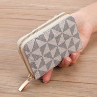 Anti-Degaussing Card Holder Multi-Card Slot Document Driver's License Card Holder Brush Zipper Walle