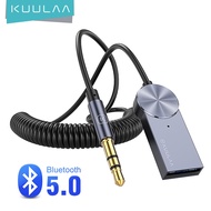 KUULAA Bluetooth Aux Adapter Dongle USB To 3.5mm Jack Car Audio Aux Bluetooth 5.0 Handsfree Kit For Car Receiver BT transmitter