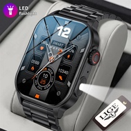 LIGE Smart Watch Men 2.01 inch HD Screen With Led Lighting 370mAh Waterproof Outdoor Sports Health M